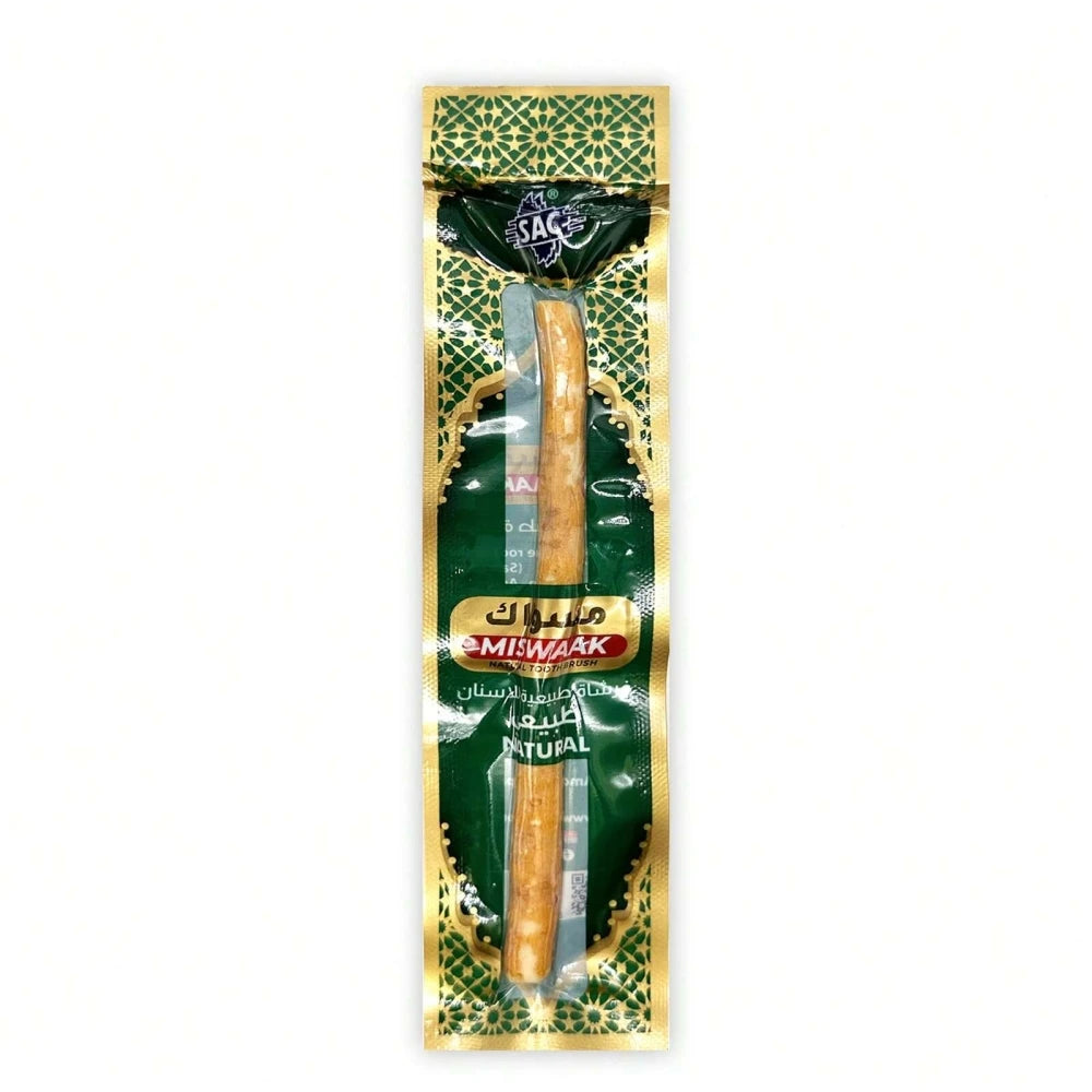 Natural Miswak Traditional Toothbrush Stick for Whiter Teeth, Healthy Gums, and Fresher Breath