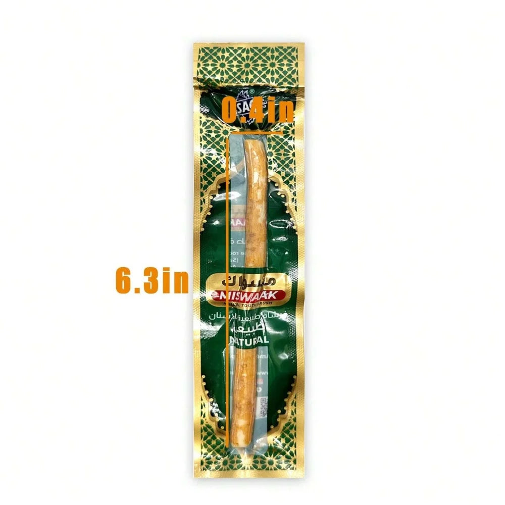 Natural Miswak Traditional Toothbrush Stick for Whiter Teeth, Healthy Gums, and Fresher Breath